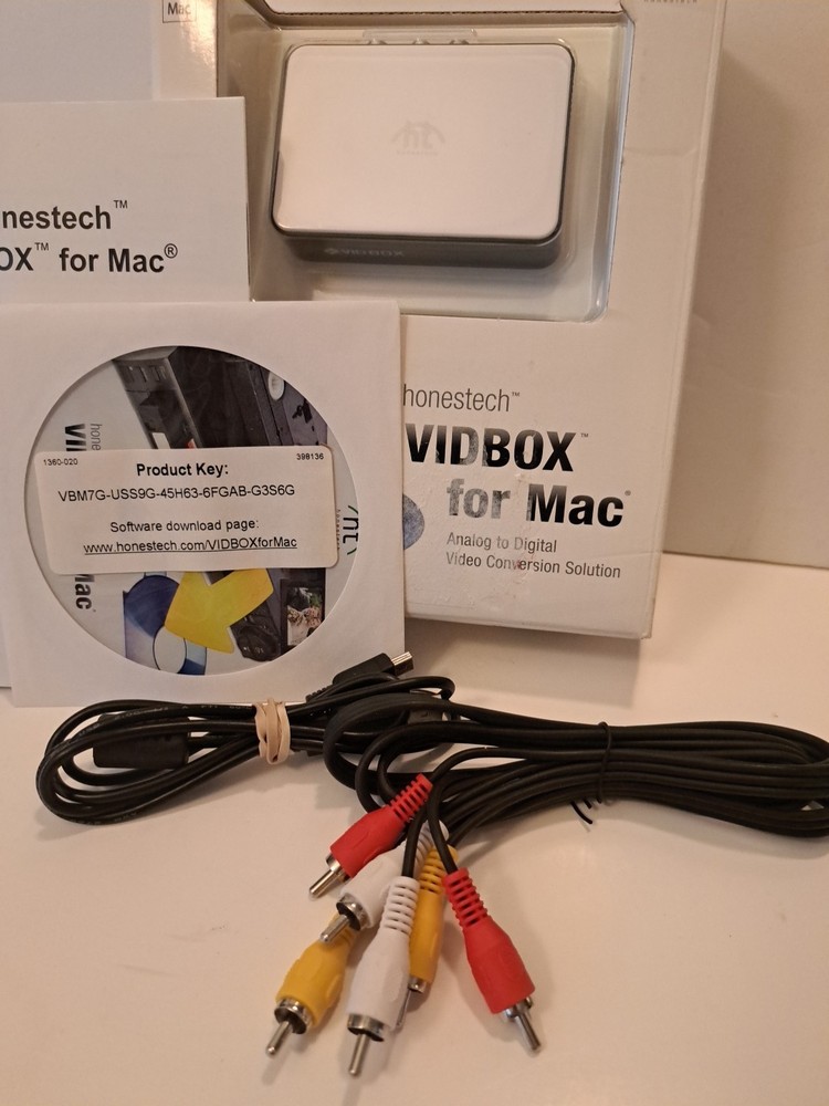 Honestech VIDBOX Video Conversion For MAC Analog-to-Digital Video Transfer