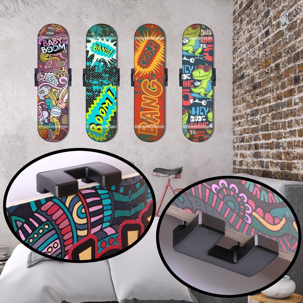 Skate Deck Wall Mount,360Â° rotatable Skateboard Wall Mount,Floating Display