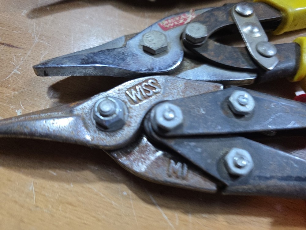 (4Pc Set - Straight, Left, & Right Cut Compound Action Tin Snips -- Ships Free