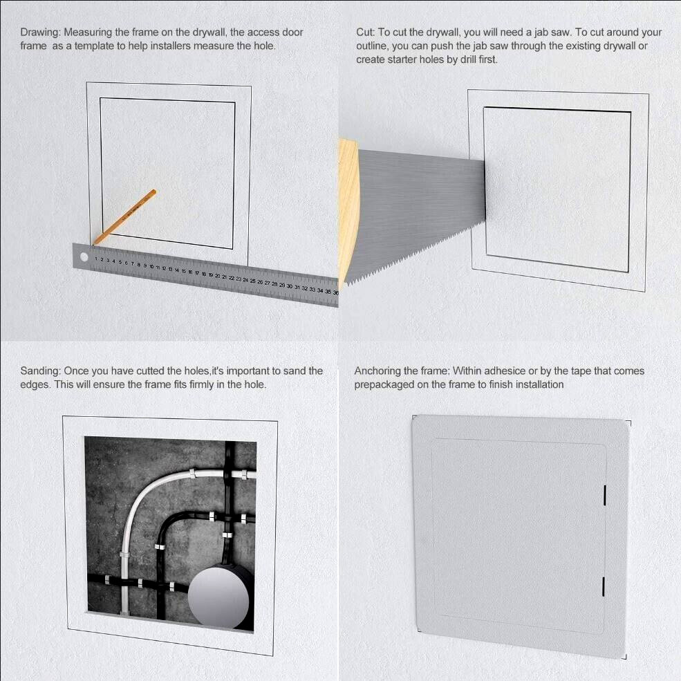 Maroner Plumbing Access Panel / Drywall Ceiling x1 Removable Hinged Access Door