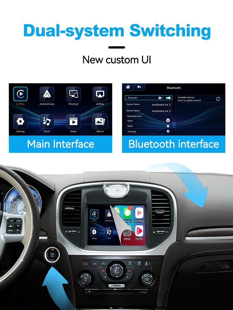 Wireless CarPlay, Android Auto Module Kit For 2012-2014 Chrysler 300