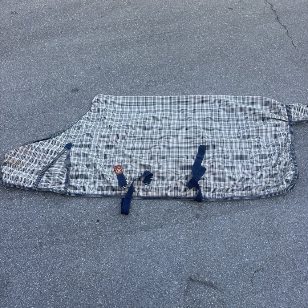 Size 82” Baker Plaid Horseback Riding Sheet Blanket