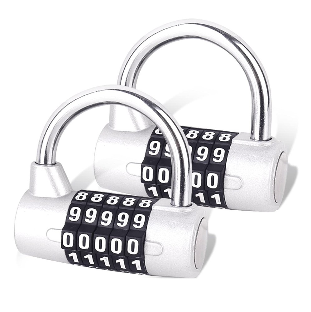 5 Digit Combination Lock,Gym Padlock,Replaceable Combination Lock,Suitable fo...
