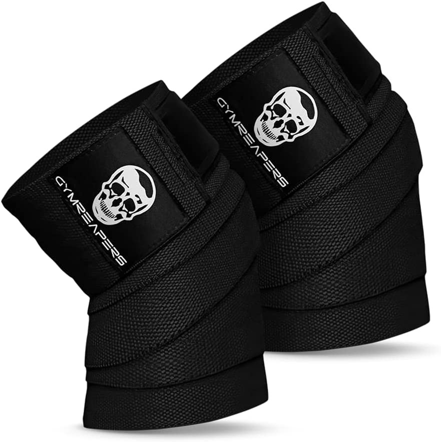 Knee Wraps for Squats and Powerlifting 72 Inch Compression Wraps with Strap for
