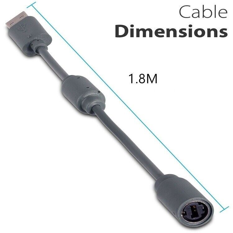USB Breakaway Dongle Cable Cord Adapter For Xbox 360 PC Wired Controller USA