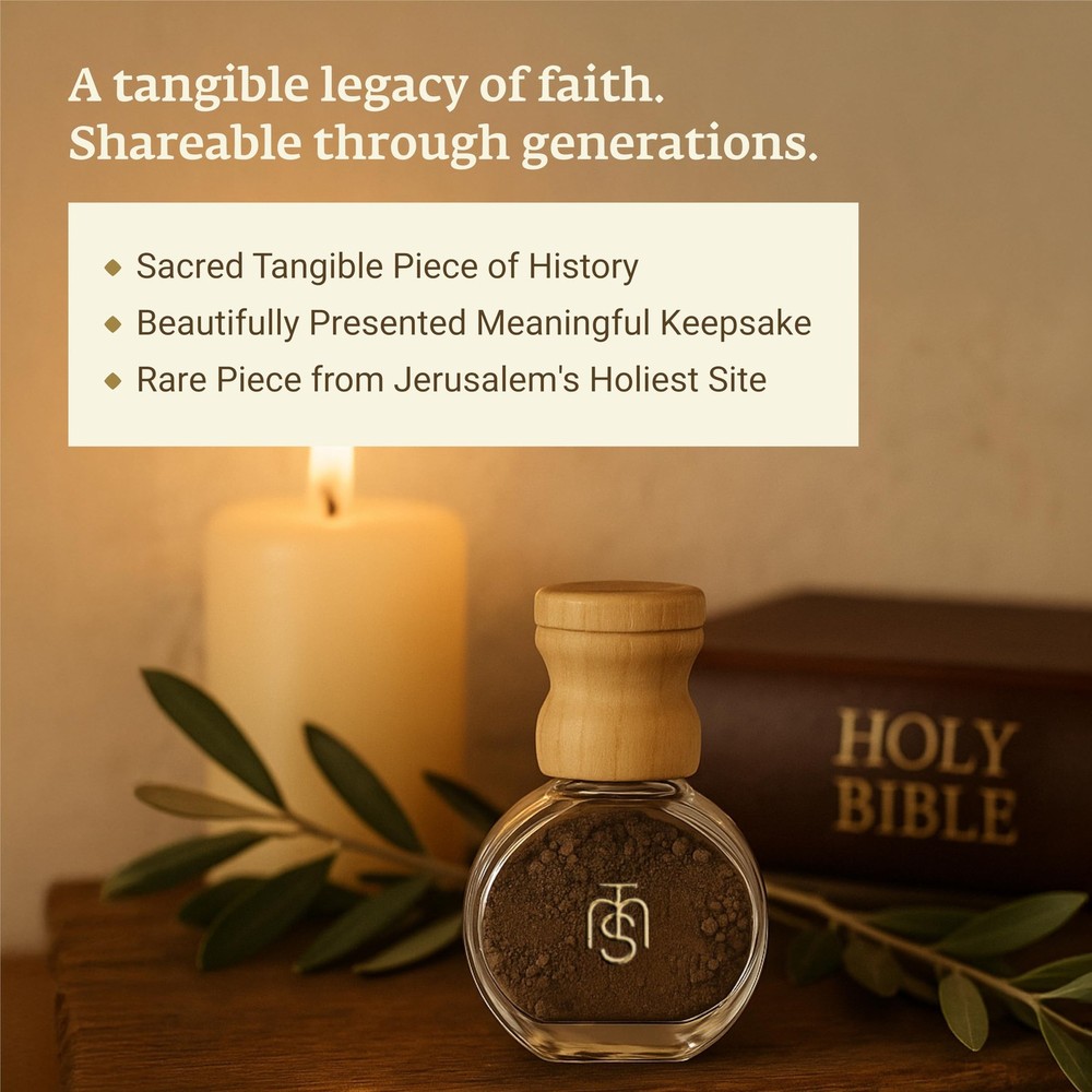 Authentic Temple Mount Sacred Soil Gift Set from Jerusalem – Expert-Certif