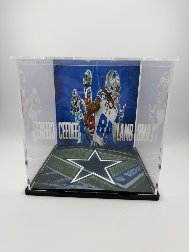 CeeDee Lamb Custom Mini Helmet Display or Card Display - Cowboys