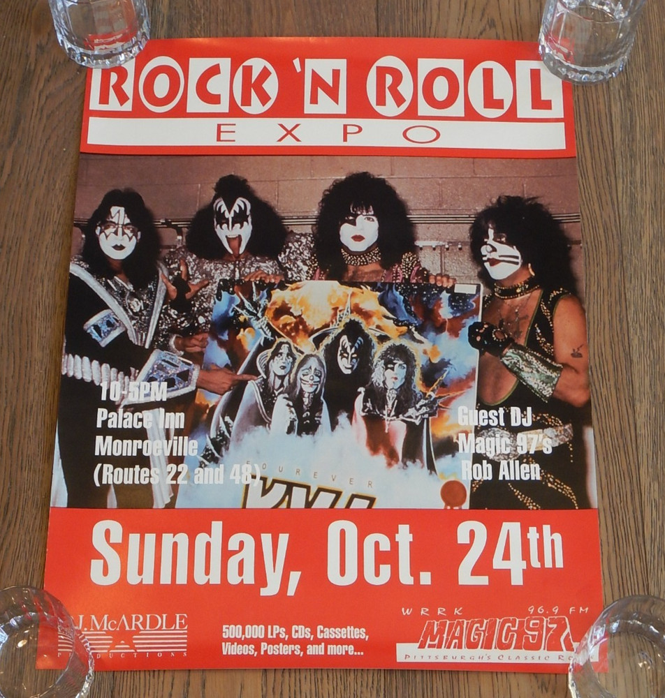 ROCK N ROLL EXPO FOREVER KISS  PROMO POSTER