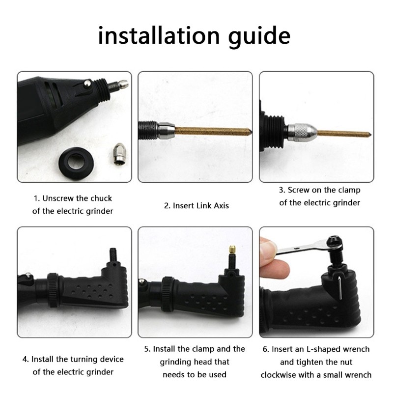 90 Degree Right Angled Electric Grinder Adapter For Workspaces Precise Grinding