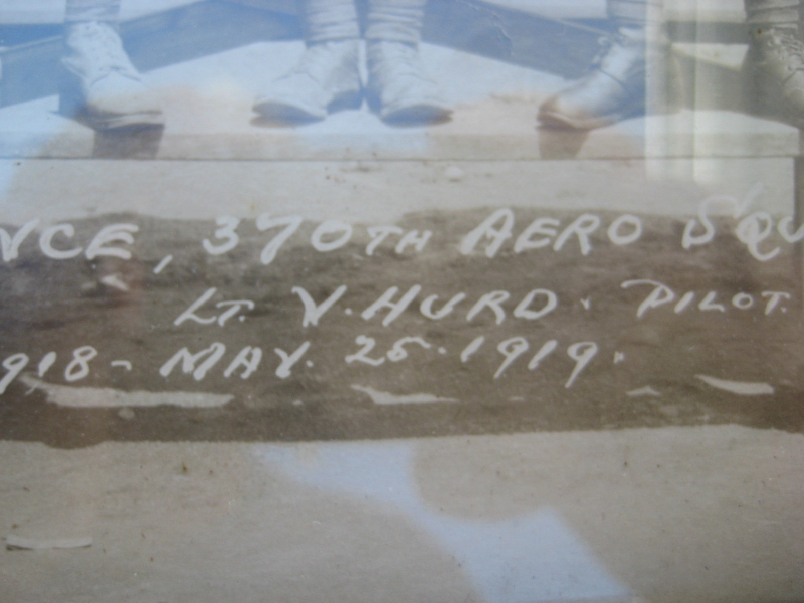 WWI 370th Aero Squadron Yardlong Back From France Named Pilot w/ Jack Russell