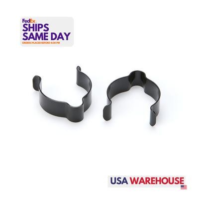 Ti22 TIP4531, Pair of Brake Line Clip 1.25in Stainless Steel Blk Black Performan