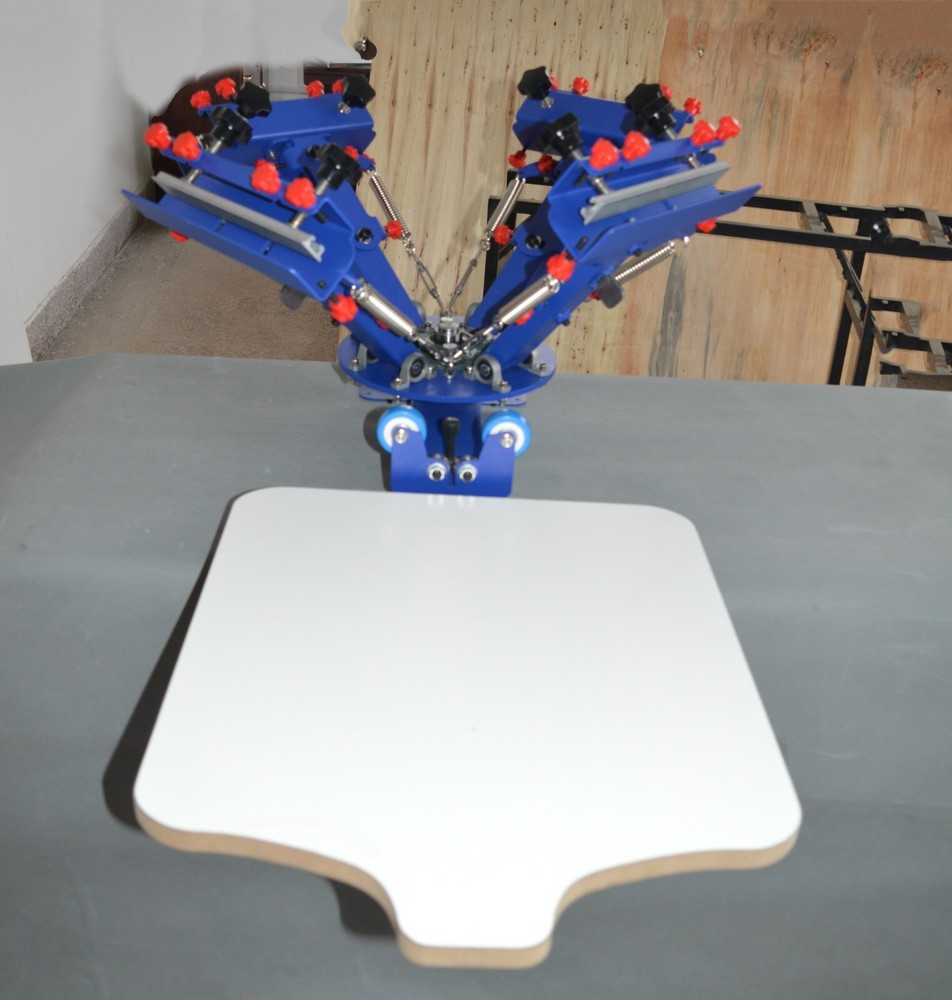 4 Color Screen Printing Kit Adjustable Printer Exposure Flash Dryer Stretcher