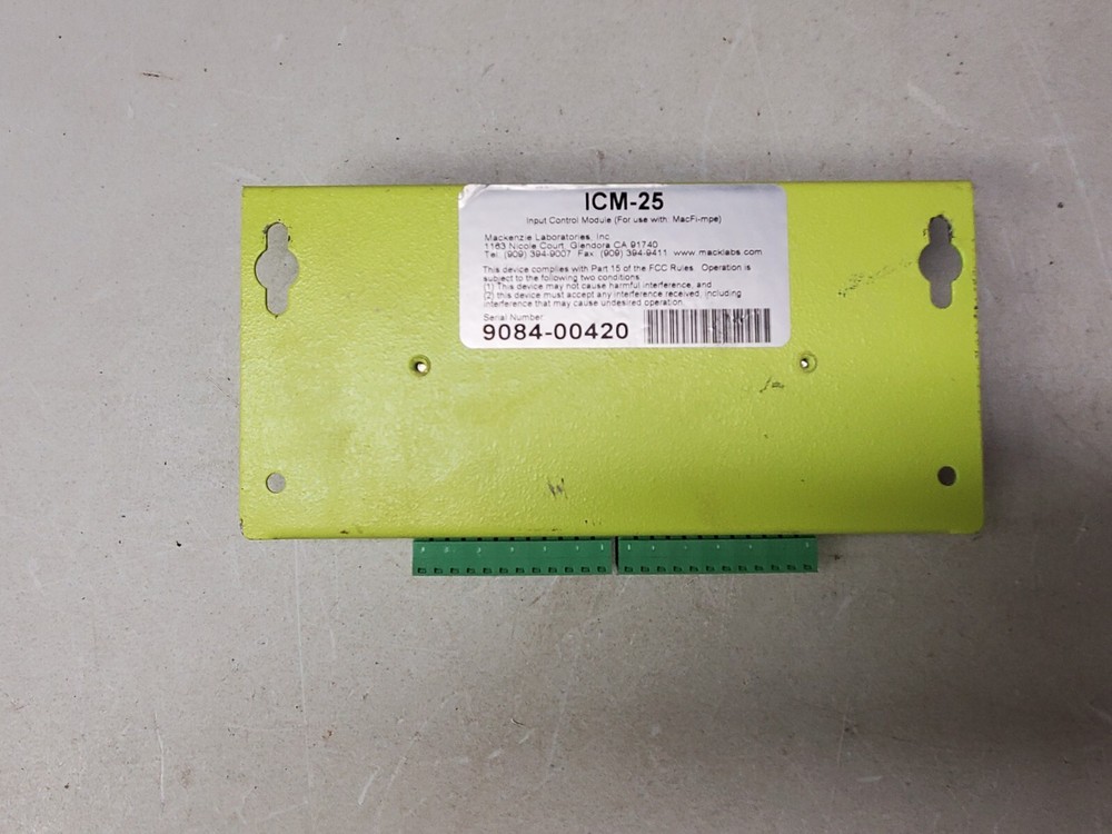 Mackenzie ICM-25 Peripherals Input Control Module