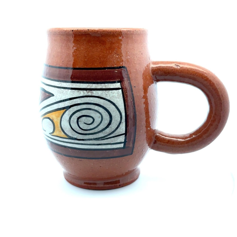 Panama Coffee Cup Pottery Hand-Painted