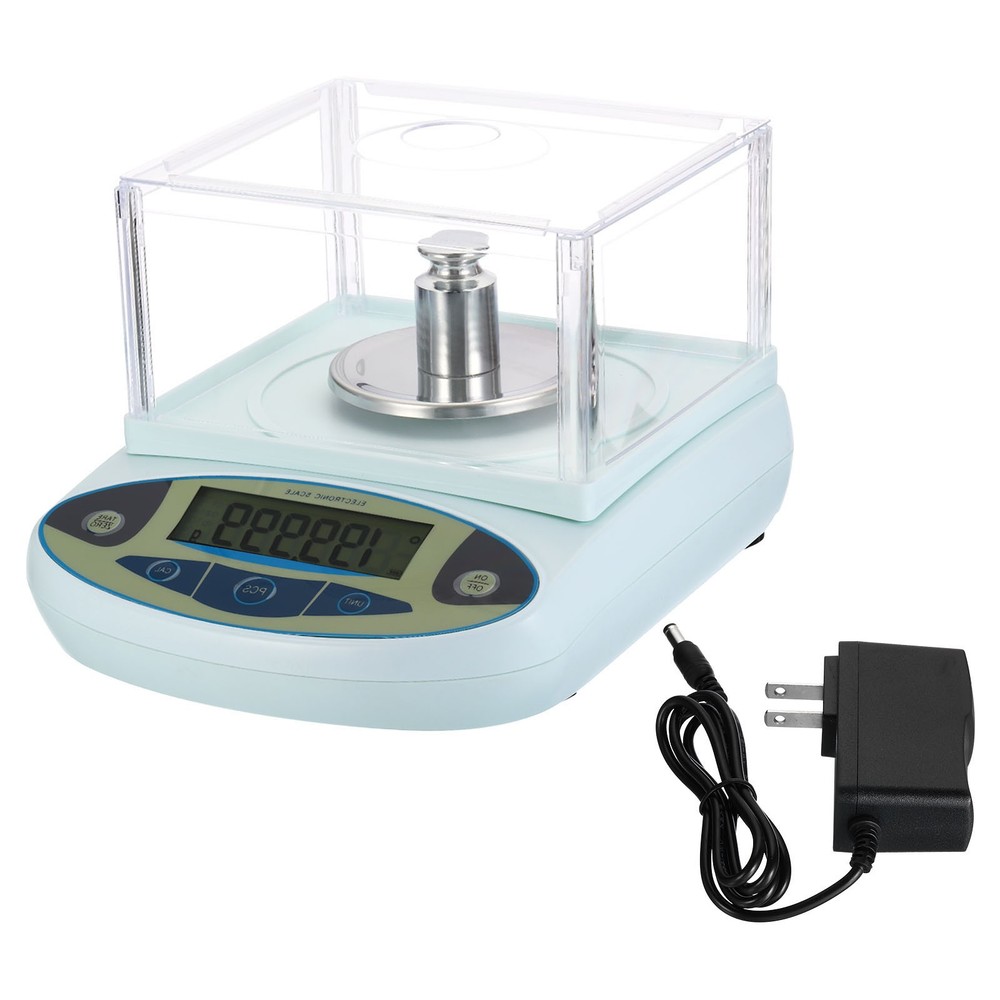 Lab Scale High Precision Electronic Analytical Balance Sensitive w Windshield