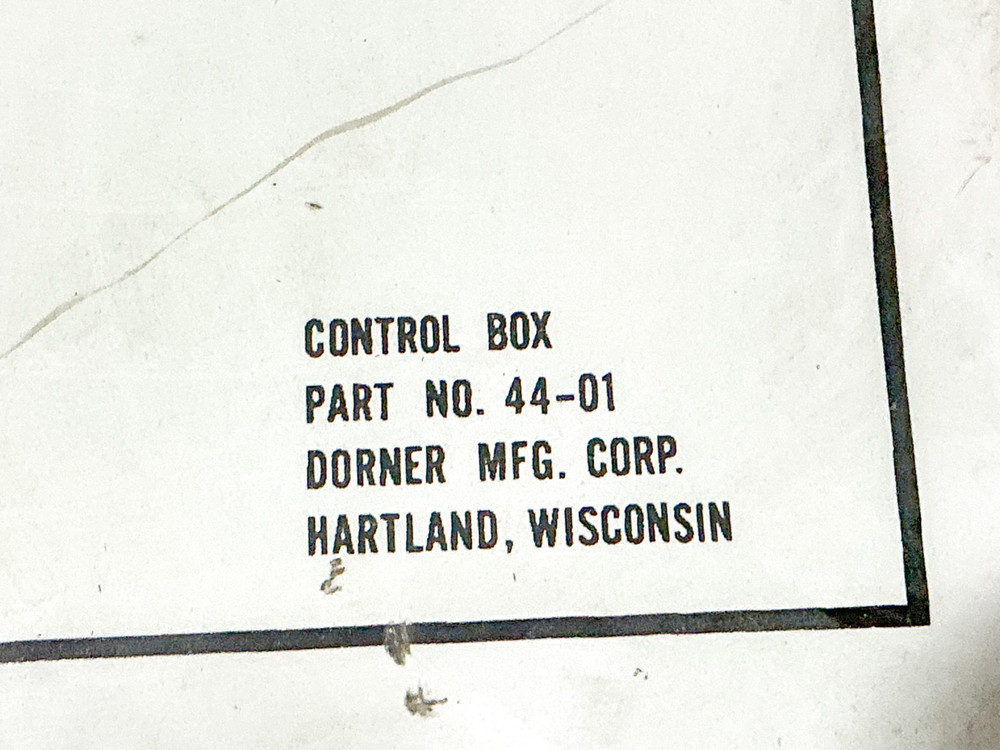 Dorner 44-01 Solid State Control Box 120V 103270