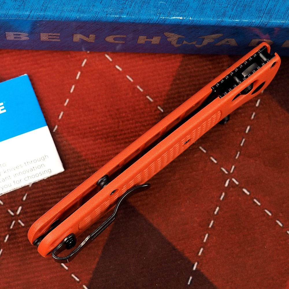 Benchmade 535-cstm Bugout Mesa Red Grivory Handle S30V AXIS® Lock Folding Knives