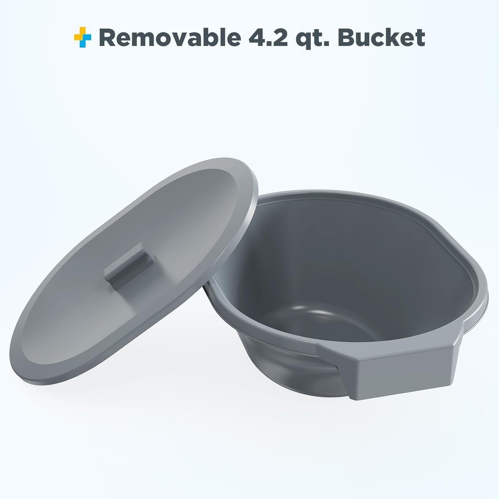 Bedside Commode for Seniors, Bedside Commodes with Adjustable Width and Height,