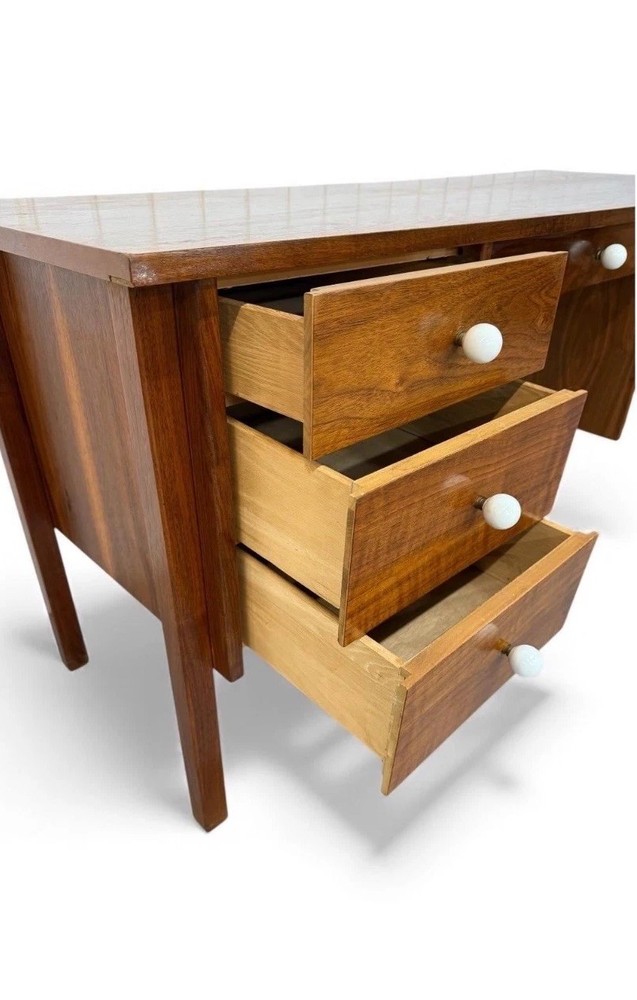 Mid-Century Modern Walnut Writing Desk