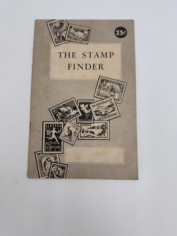 The Stamp Finder Pamphlet (IDENTIFIER) RARITIES ~ 1940s H.E. HARRIS CO. Boston