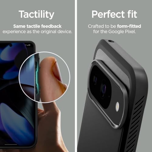 Rugged Armor Designed for Pixel 9 Case/Pixel 9 Pro Case (2024) Matte Black