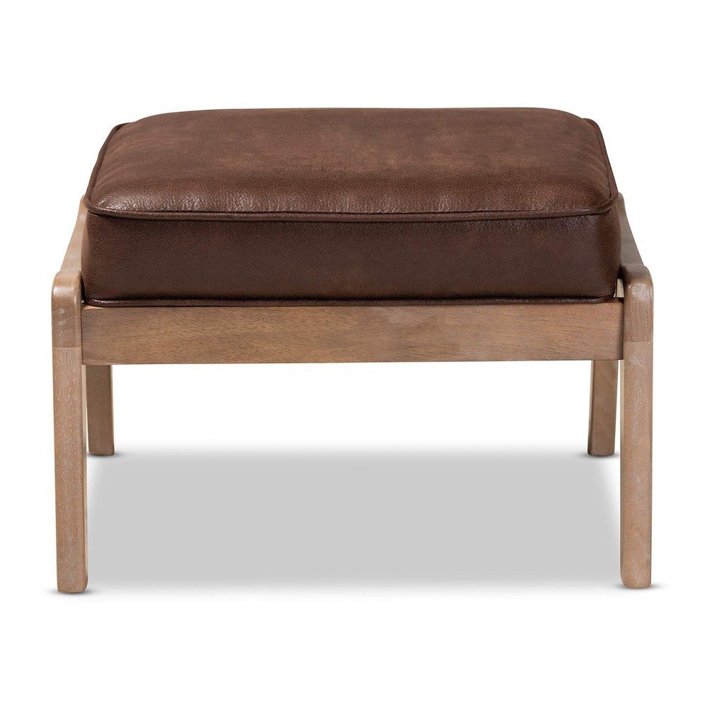 Ottomans, Dark Brown/Antique Oak