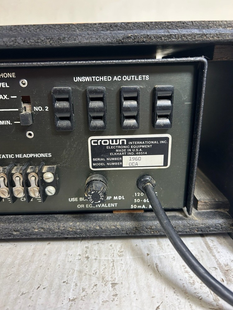 Crown IC 150 Integrated Circuit Stereo Console Preamplifier-VGC Tested