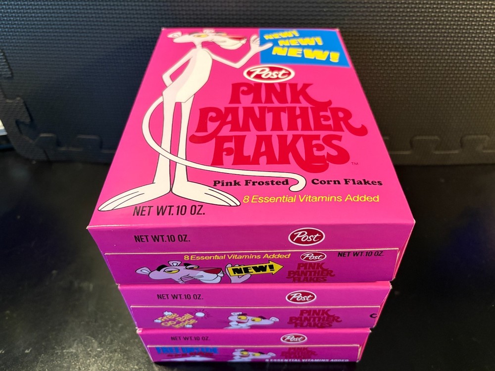 Pink Panther Flakes combo - 3 empty custom design display boxes