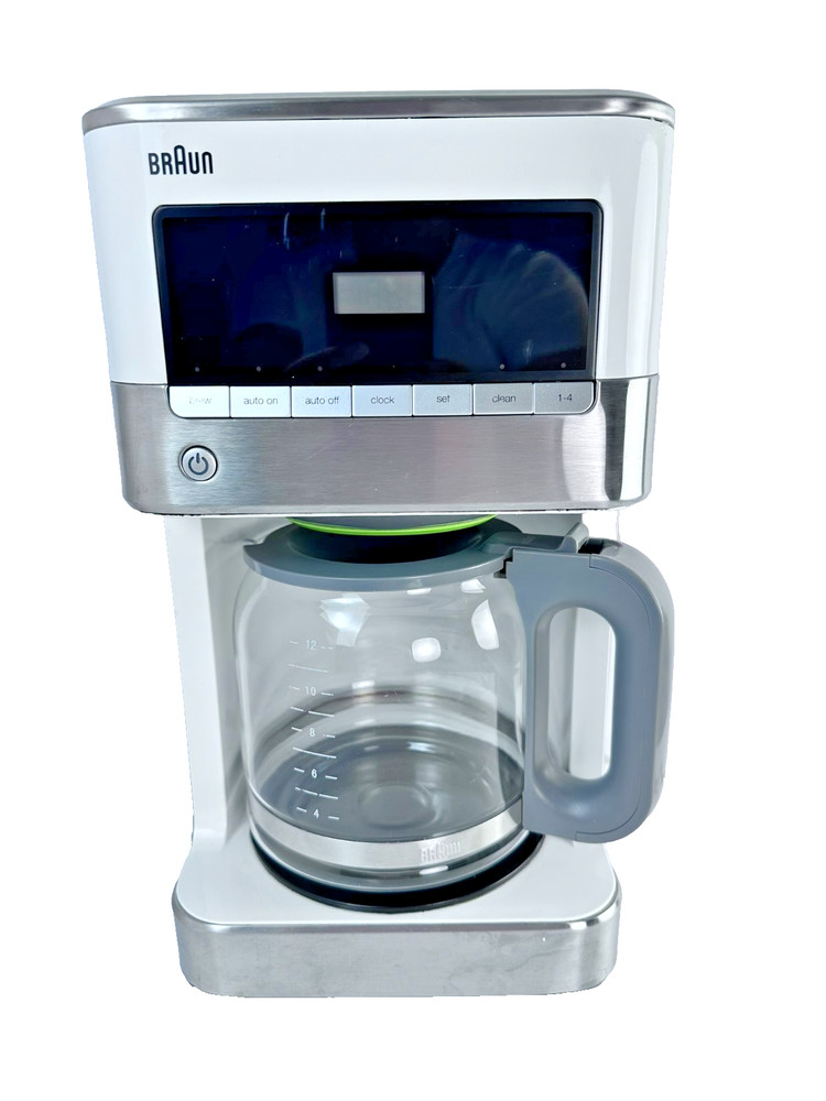 Braun 12 Cup Programmable Coffee Maker BrewSense Drip Coffee Machine Stainless