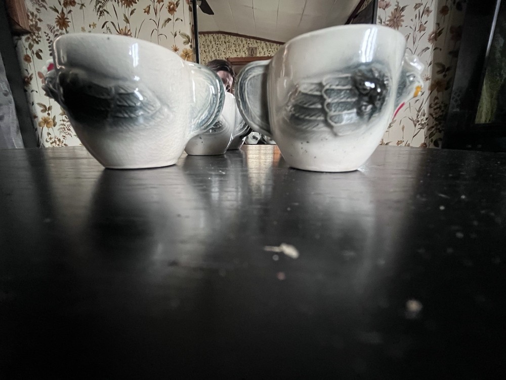 Vintage Mini Chicken Mugs