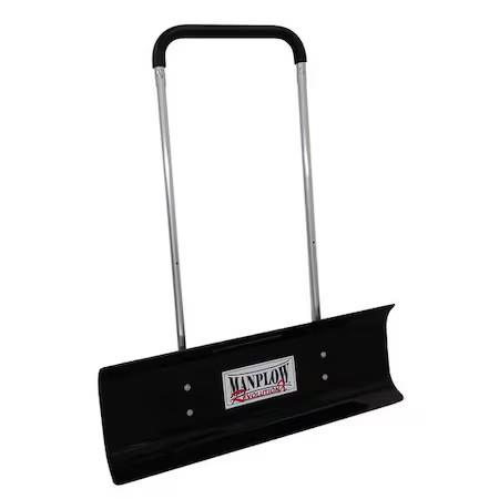 Manplow Revx40 Snow Pusher, 40 In W X Plastic Blade, 50 In L Aluminum Handle