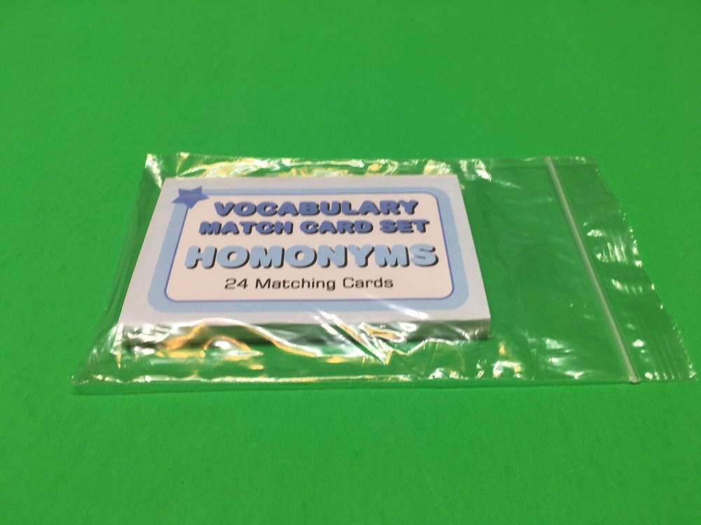 Homonyms - Learning Flash Cards For Kids - Educational