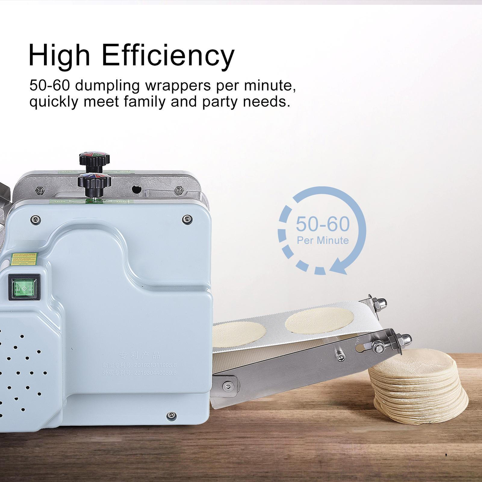 Automatic Dumpling Skin Machine 110V 140W 60 Pieces/Min Dumpling Wrapper Maker--