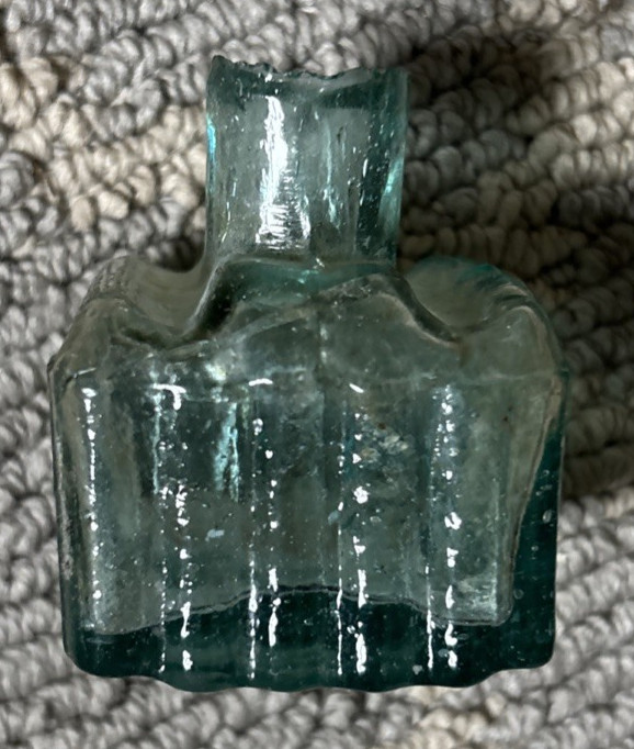 Vtg Igloo Ink Bottle & Square Ink Bottle