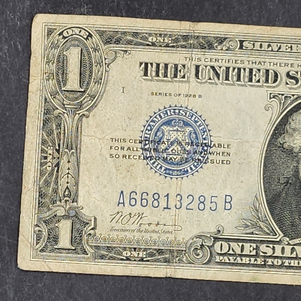 One Dollar Silver Certificate 1 1928B Funnyback 2 1935E