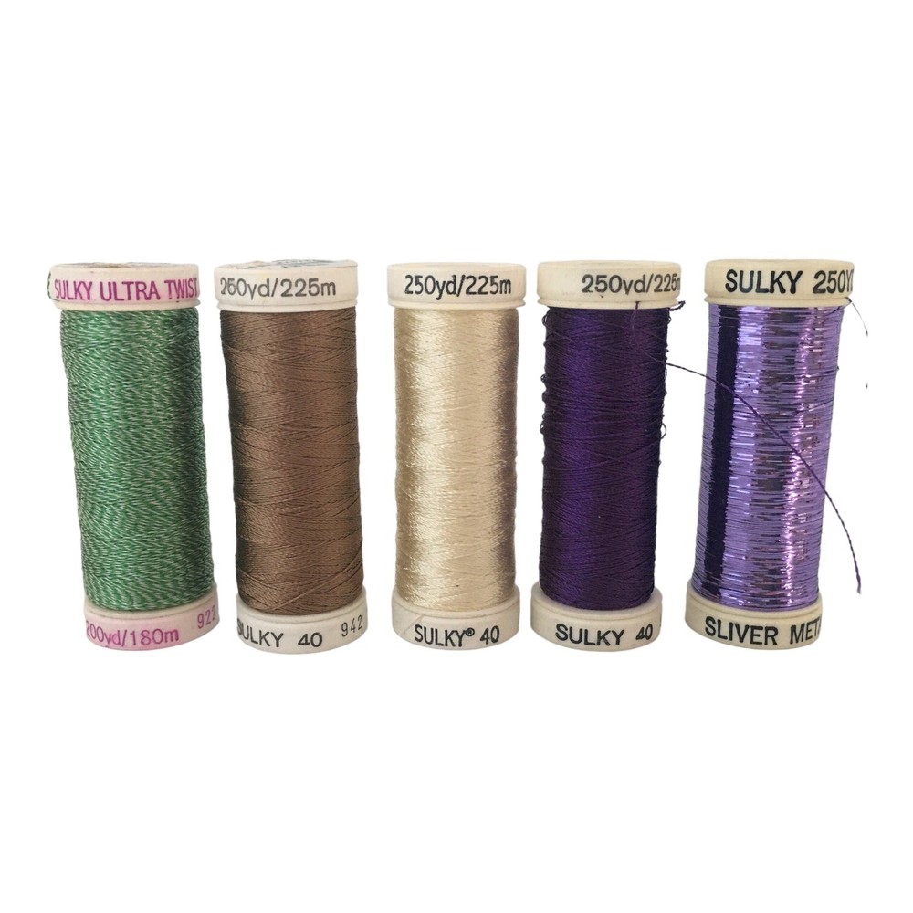 20 spools sulky 30 embroidery thread Germany assorted colors
