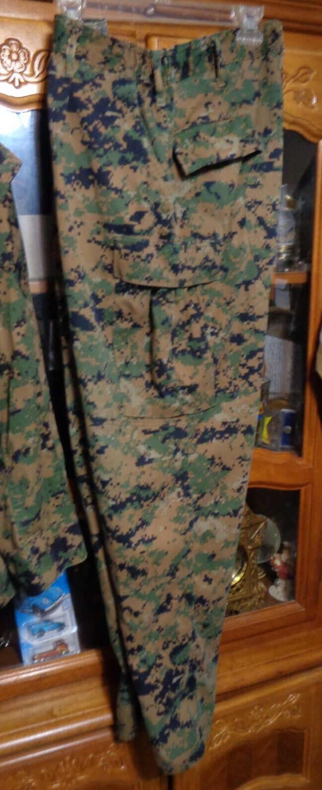 USMC MARPAT Uniform WOODLAND SET Combat Shirt Pant LARGE REGULAR ISSUED SET