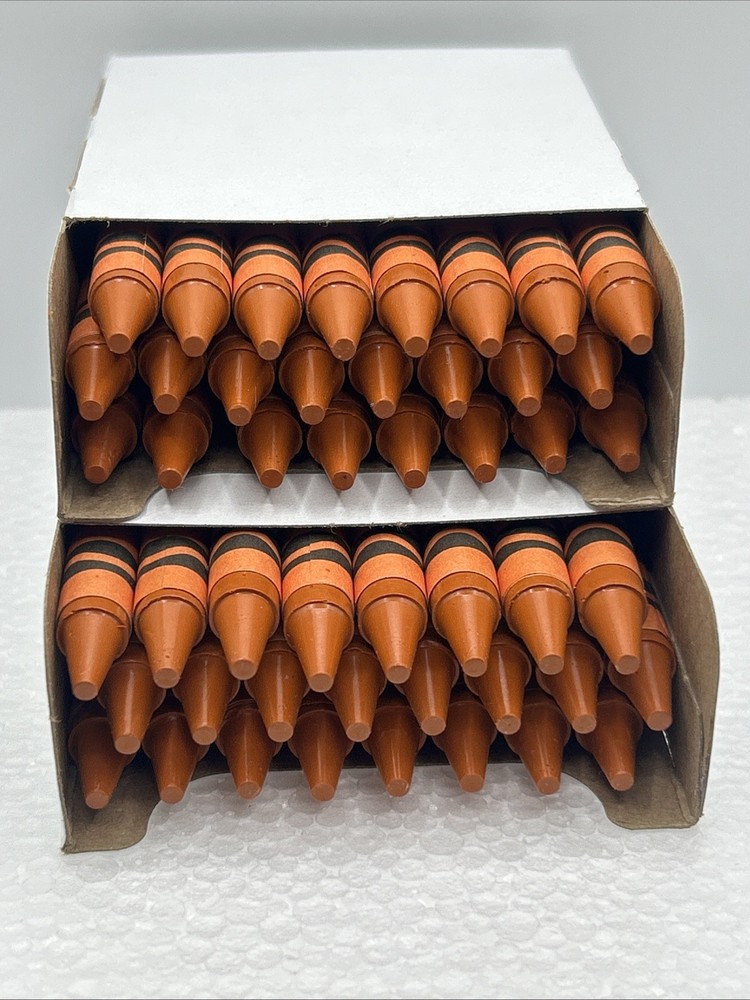 (48) Crayola Crayons (burnt orange) BULK