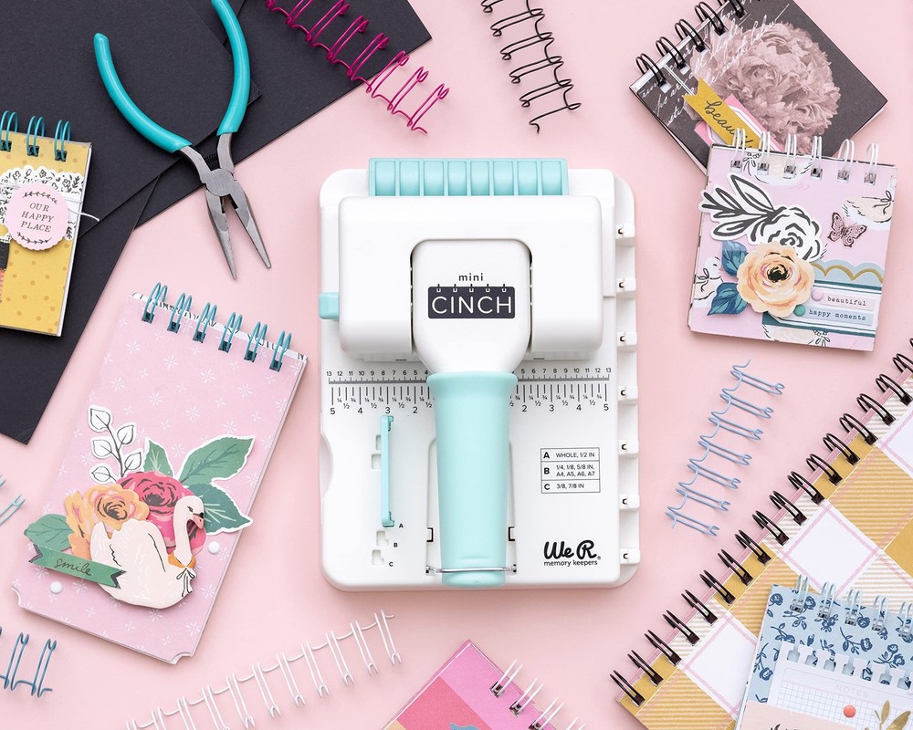 Mini Cinch Bundle Includes Book Binding Machine, 16 Wires, Wire Cutters, and ...