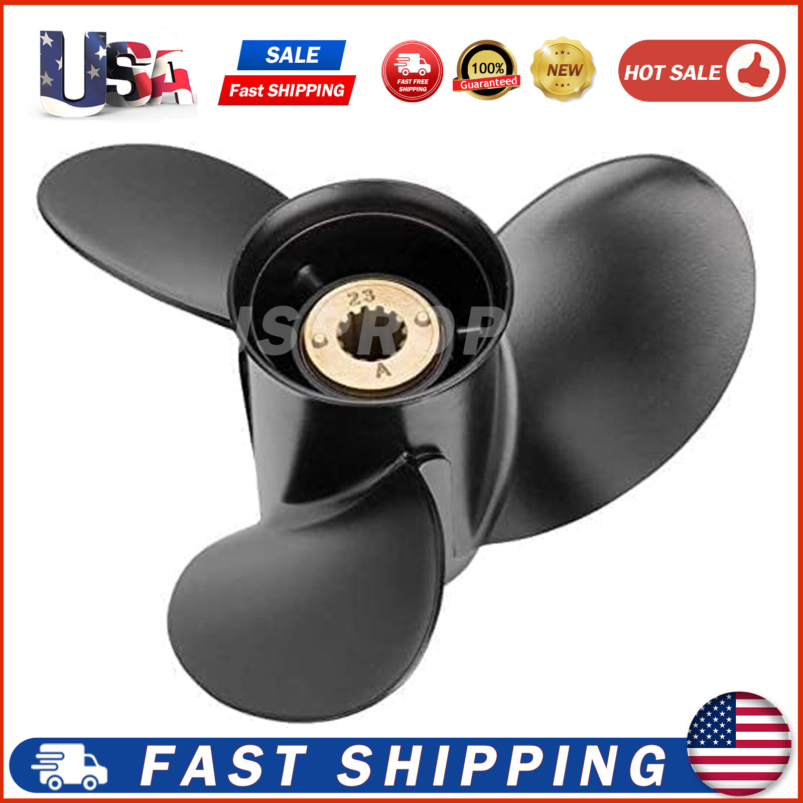 Aluminum Propeller 10 1/2 x13 for Mercury OEM 48-816704A45 25-60HP 10.5x13 Pitch