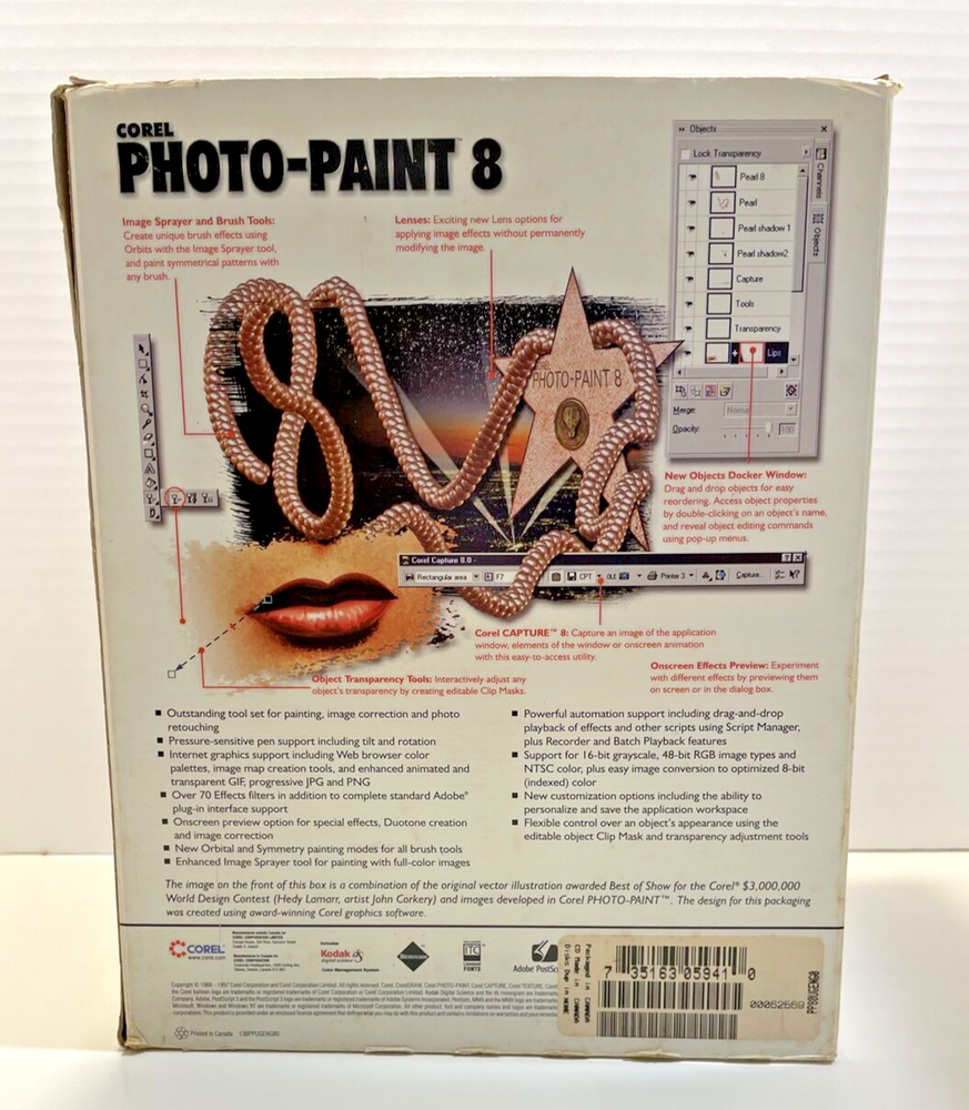 1998 Corel Photo-Paint 8 Upgrade Complete