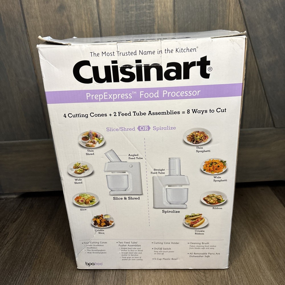 Cuisinart SSL-100 Prep Express Slice Shred Spiralizer Food Processor White