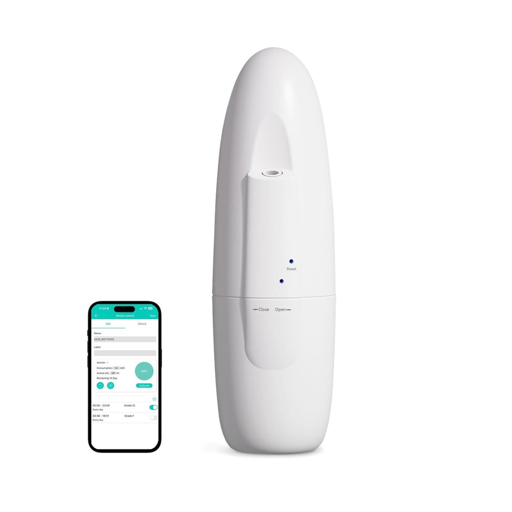 Smart Plug-in Waterless Essential Oil Diffuser -100ml, Range Nano Mist Techno...