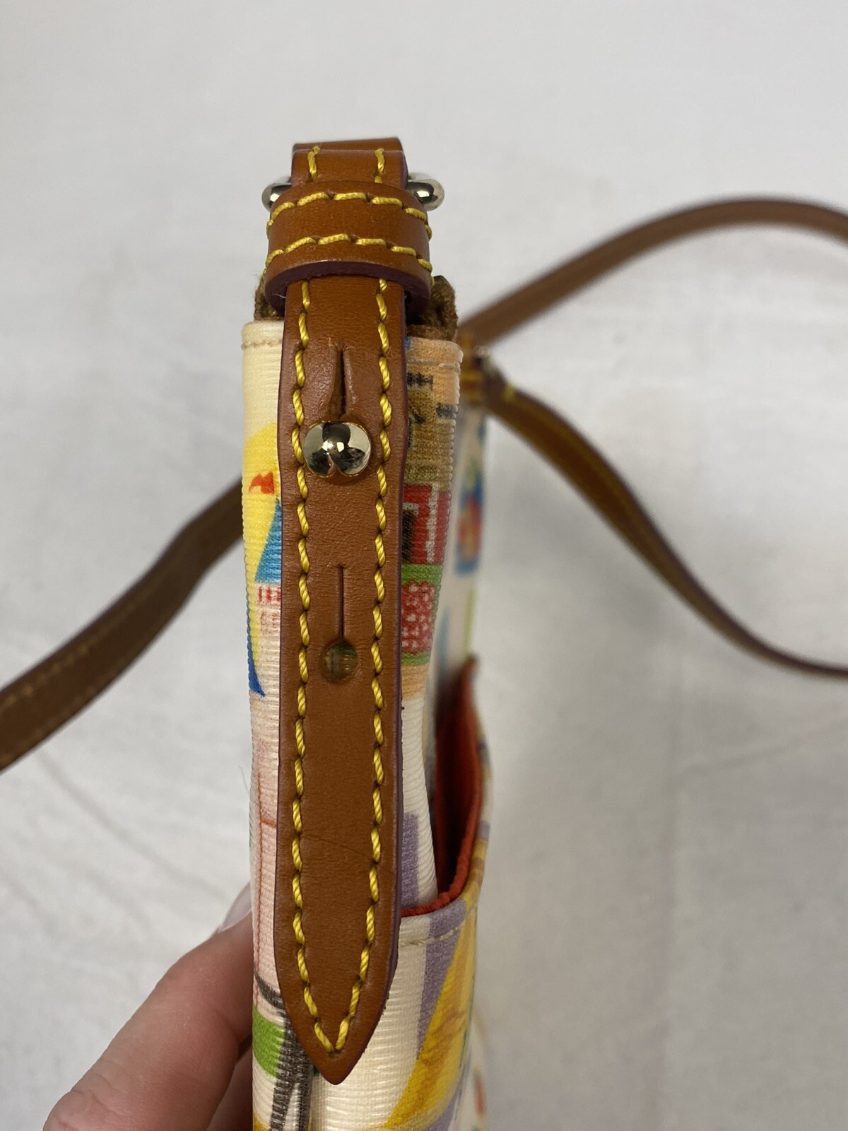 Disney Dooney and Bourke DISNEYLAND Resort Parks Retro Print Crossbody Bag