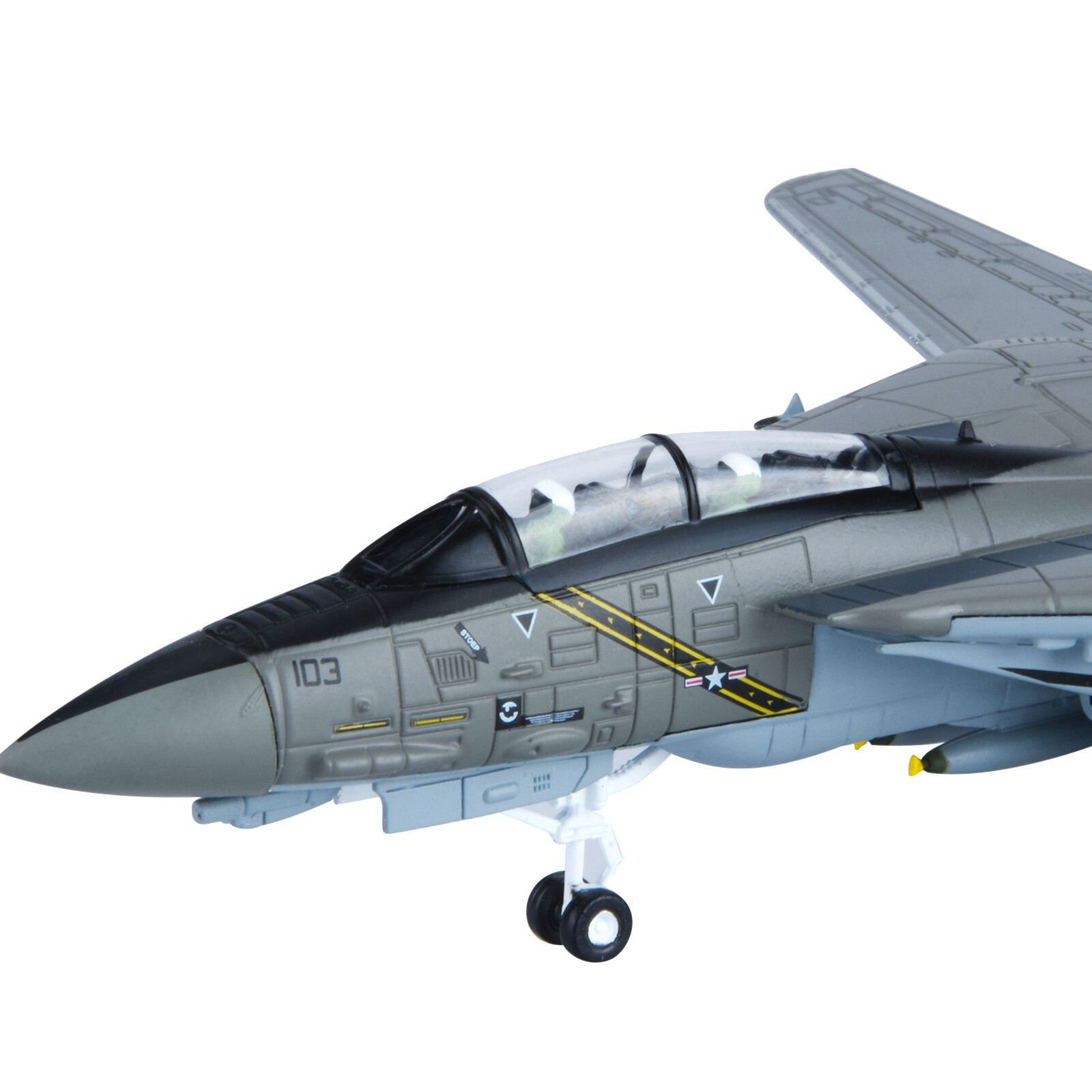 1:100 F-14 Tomcat US Fighter Jet Model Alloy Aircraft Diecast Military Ornaments