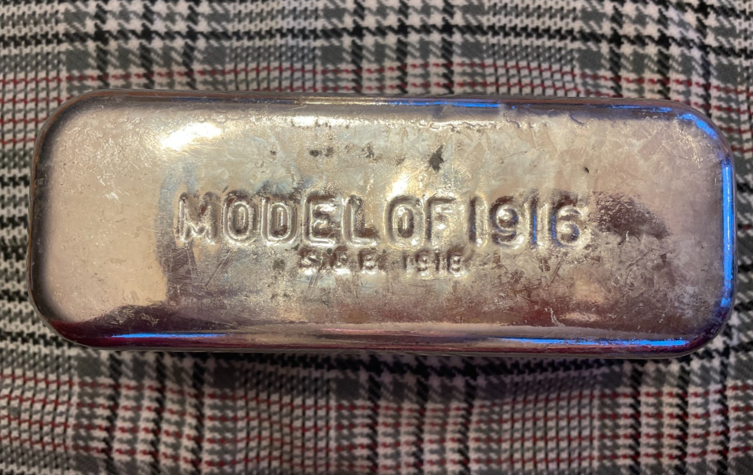 Original WWI Model of 1916 Bacon Tin Can Ration Meat Tin AEF US Army Pristine!