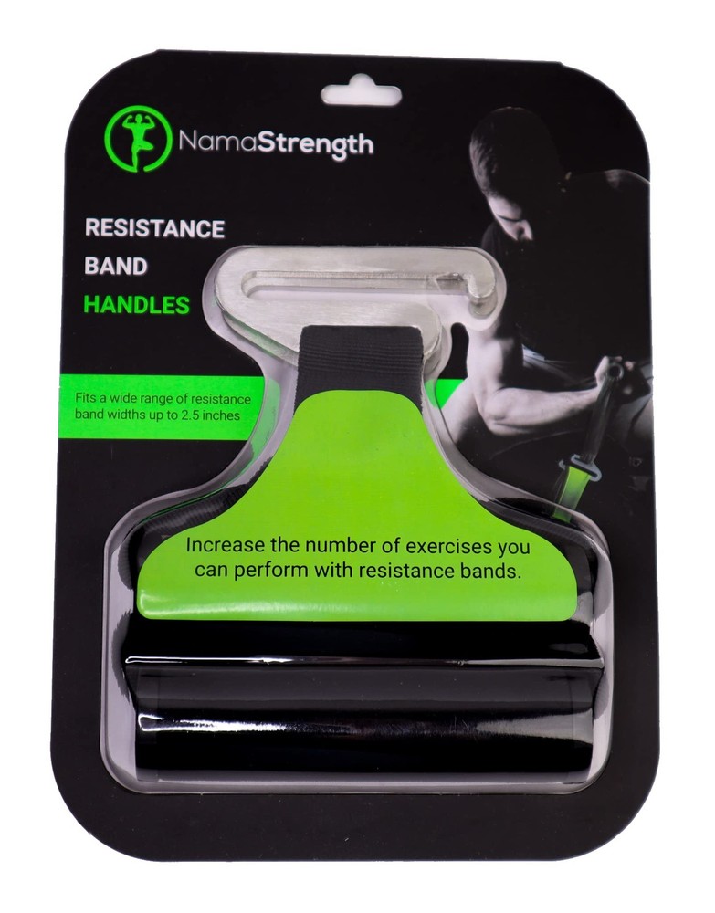 Flat Resistance Band Handles for Pull up Assistance Bands and Loop Exercise B...