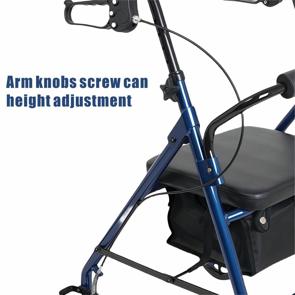Rollator Walker Replacement Knobs - Easy-Grip Screws for 3 or 4 Wheel Rollators