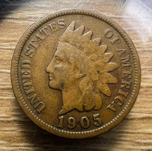 1905 Indian Head Cent - Actual Coin Shown - Free Shipping & Tracking INV#11