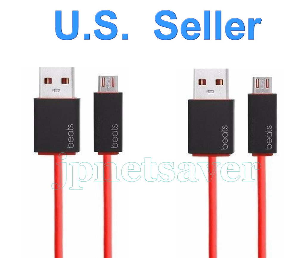 2 Replacement Cable Charger for Wireless Beats Dr Dre Studio, SOLO Wireless/Pill